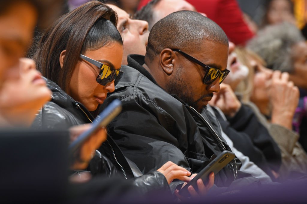 Image Credit: Getty Images / Kim Kardashian and Kanye West attend a basketball game between the Los Angeles Lakers and the Cleveland Cavaliers.