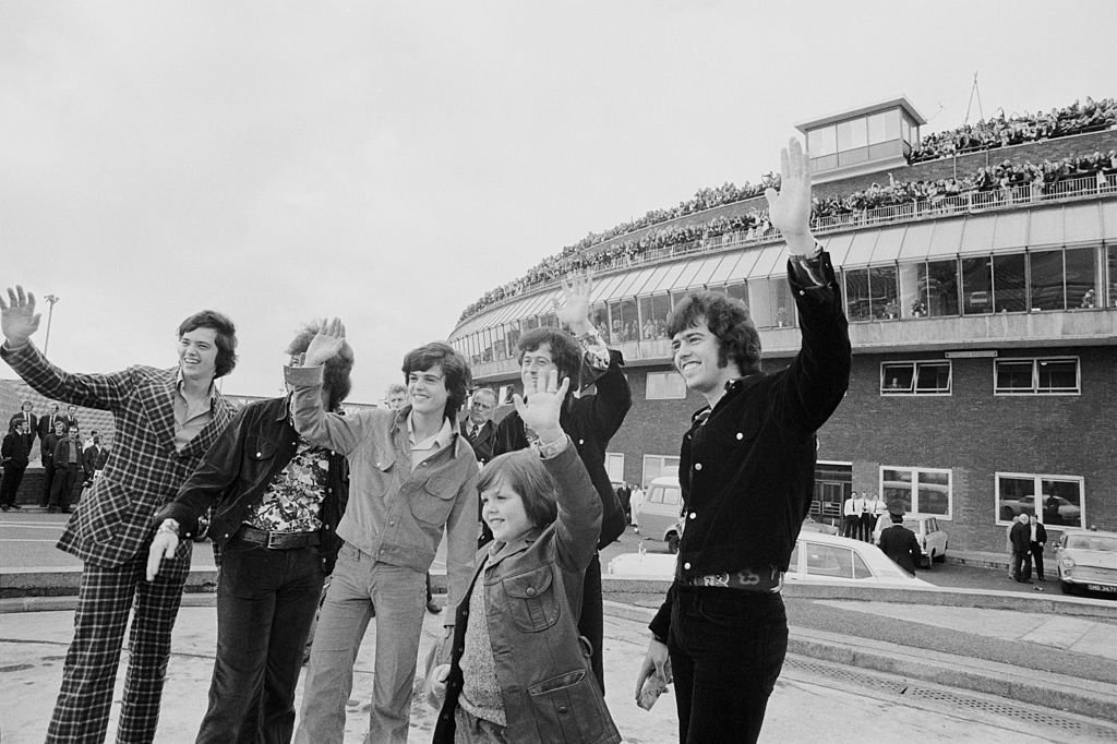 Image Credit: Getty Images / American pop group the Osmonds arrive at London Airport, 29th October 1972.