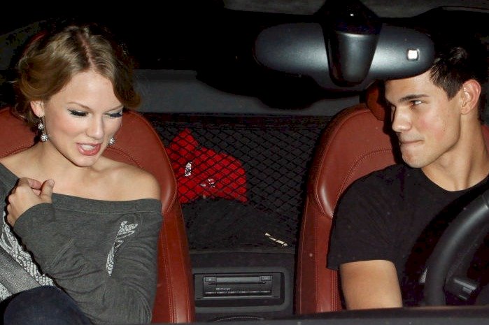 Image Credits: Getty Images / Jean Baptiste Lacroix / WireImage | Taylor Swift and Taylor Lautner sighting at the Alice+Olivia Boutique on Robertson Blvd. on October 28, 2009 in Los Angeles, California.