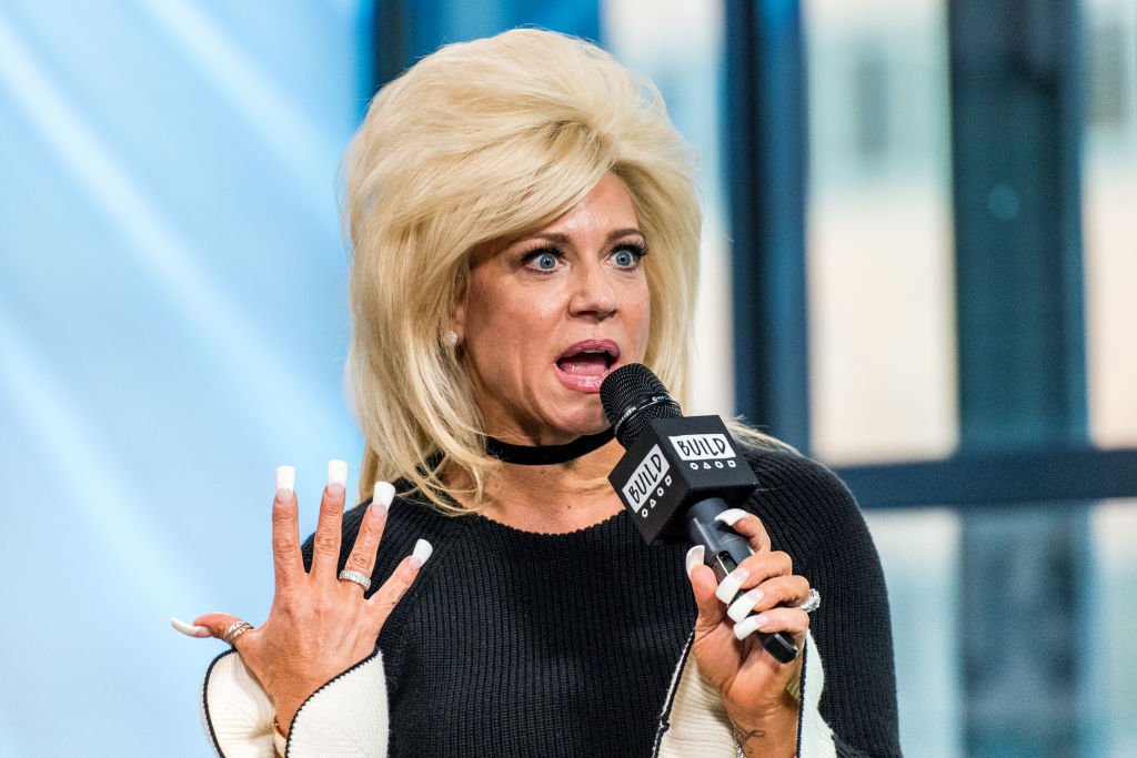 Image Source: Getty Images/FilmMagic/Roy Rochlin | Theresa Caputo at AOL's Build Series