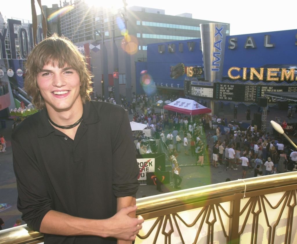 Image Credit: Getty Images / Actor Ashton Kutcher of "That 70's Show" poses for a photographer August 26, 2000 at "Rock the Vote", part of the "National Election 2000 Bus Tour" at Universal City Walk in Universal City, CA.