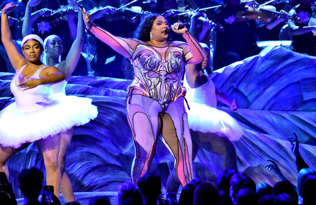 Image Credit: Getty Images / Lizzo Preforms onstage during the 62nd Annual GRAMMY Awards at Staples Center on January 26, 2020.