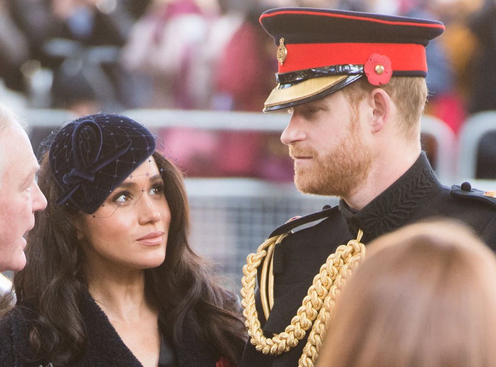 Image Credit: Getty Images / Prince Harry, Duke of Sussex, Meghan, Duchess of Sussex attend the 91st Field of Remembrance at Westminster Abbey on November 07, 2019 in London, England.