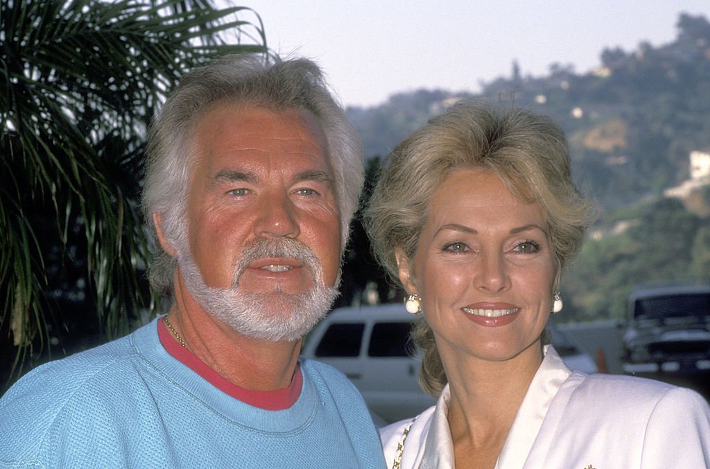 Image Credit: Getty Images / Musician Kenny Rogers and wife Marianne Gordon attend the NBC Fall TCA Press Tour on July 29, 1991.