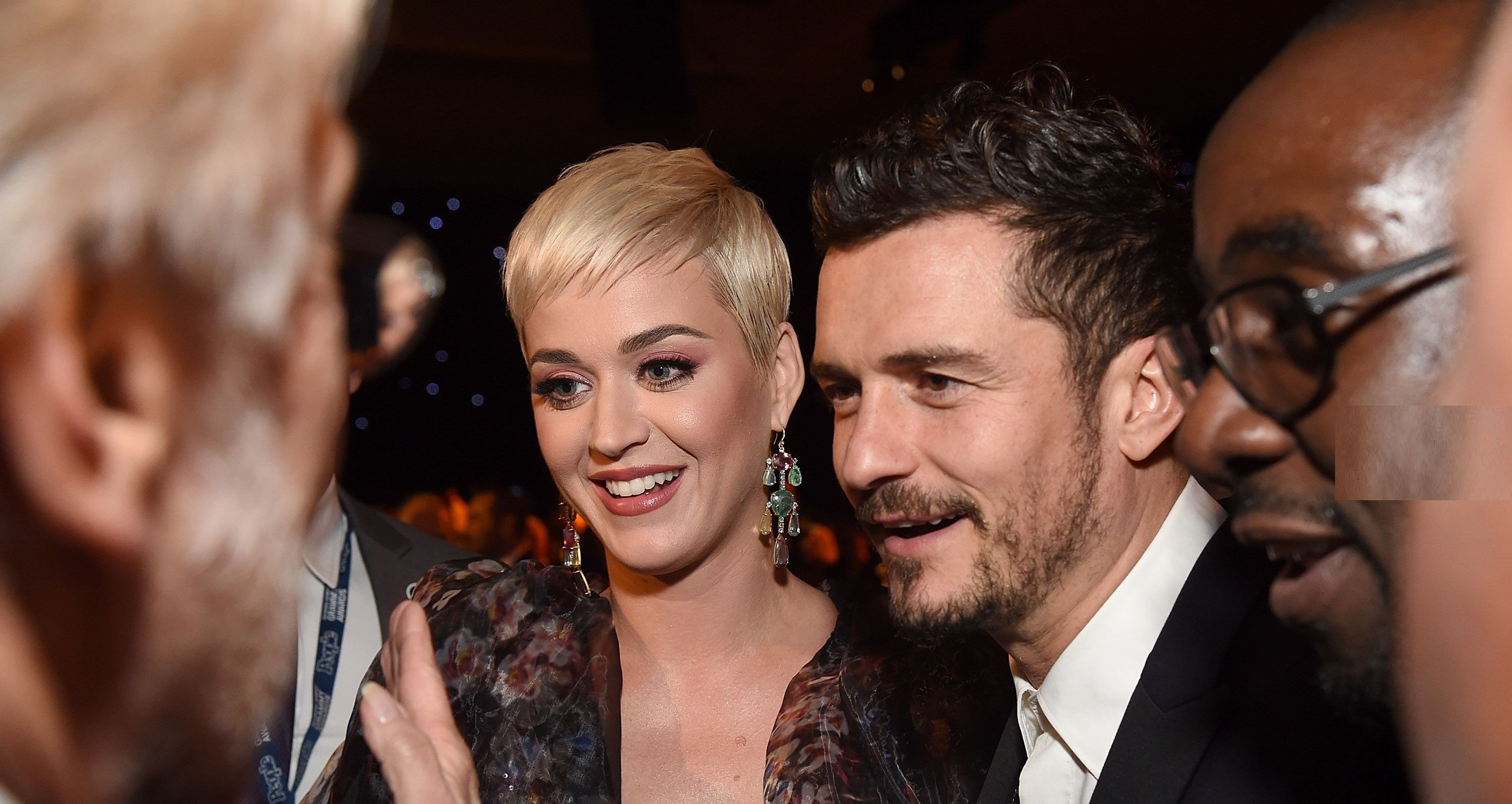 Katy Perry and Orlando Bloom attend MusiCares Person of the Year honoring Dolly Parton / Getty Images