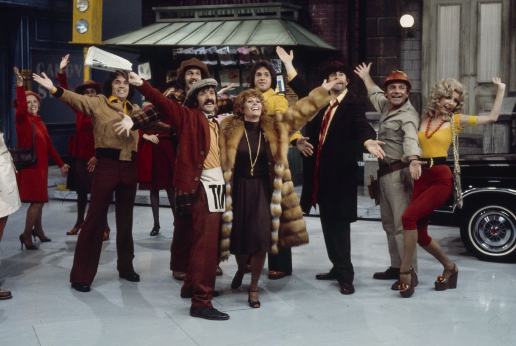Image Credits: Getty Images / Walt Disney Television | Bill Hudson, Mark Hudson, Sonny Bono, Jill St John, Brett Hudson, Teri Garr, the Hudson Brothers appearing in sketch on the ABC tv series 'The Sonny Comedy Revue'.