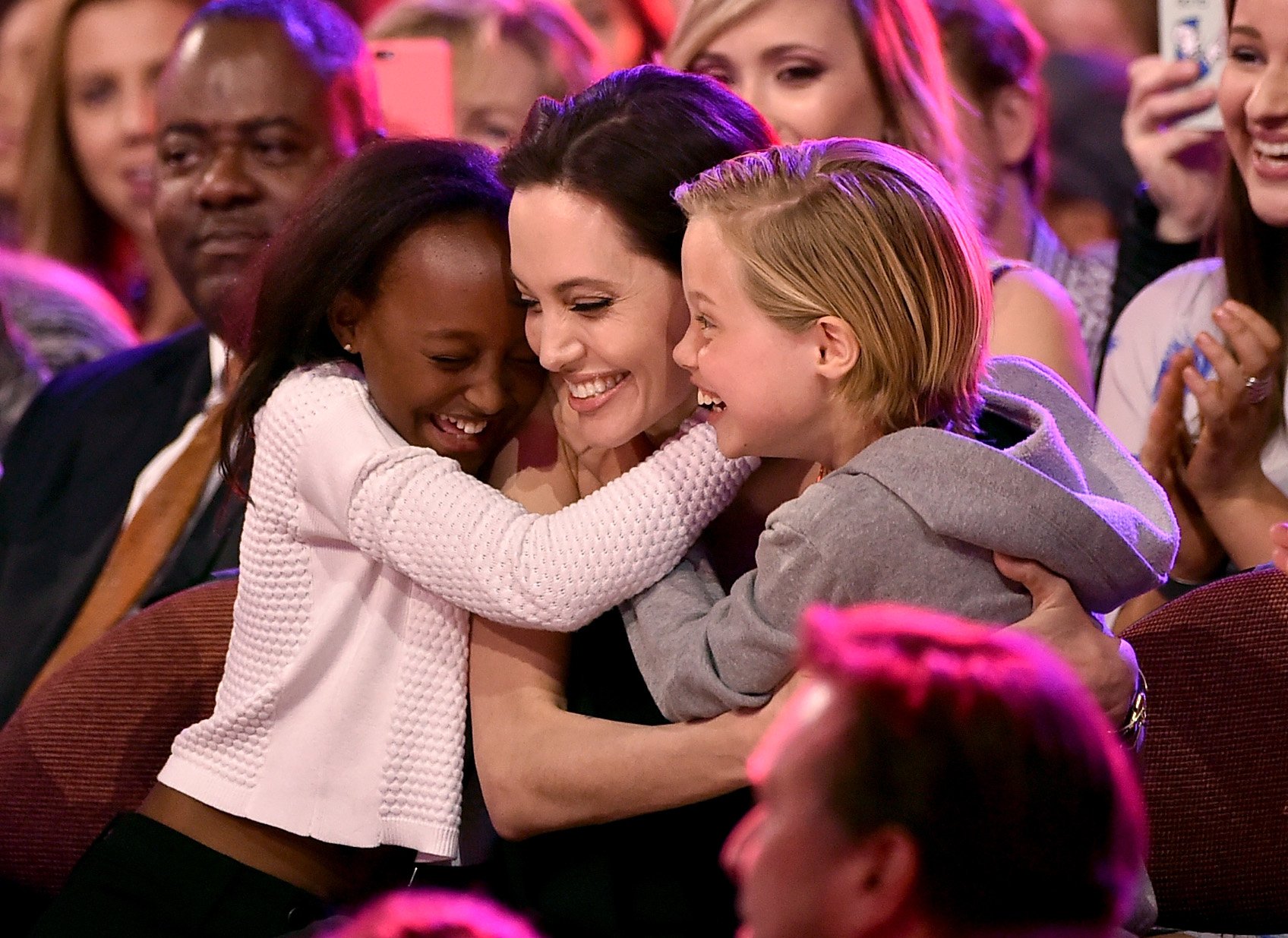 Image Credit: Getty Images/Kevin Winter | Angelina, Shilo and Zahara at the Kids Choice Awards