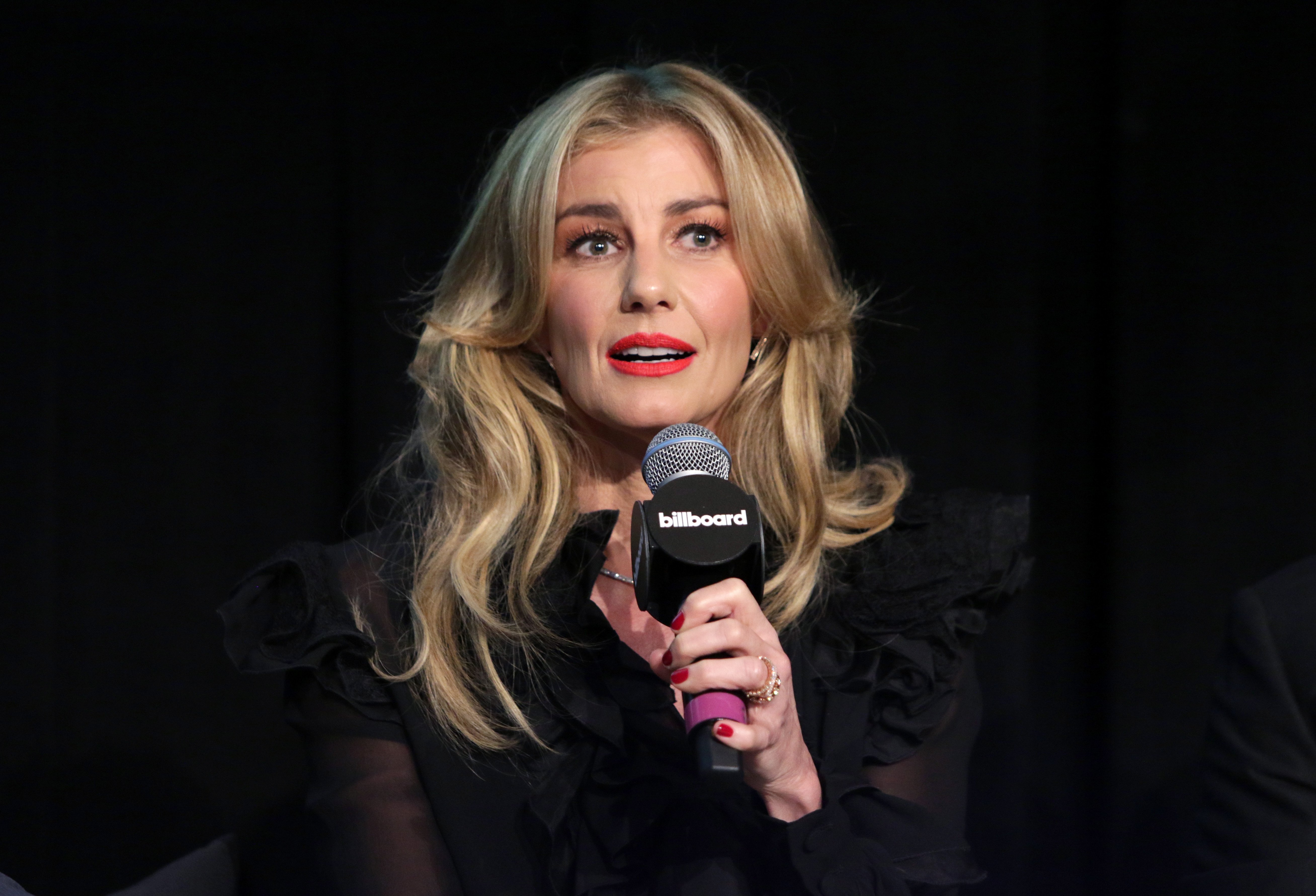 Image Credits: Getty Images / Jerritt Clark | Musician Faith Hill speaks during the Billboard 2017 Touring Conference - Legends Of Live: Tim McGraw And Faith Hill at Montage Beverly Hills on November 14, 2017 in Beverly Hills, California. Image Credits: Getty Images / Jerritt Clark | Musician Faith Hill speaks during the Billboard 2017 Touring Conference - Legends Of Live: Tim McGraw And Faith Hill at Montage Beverly Hills on November 14, 2017 in Beverly Hills, California.