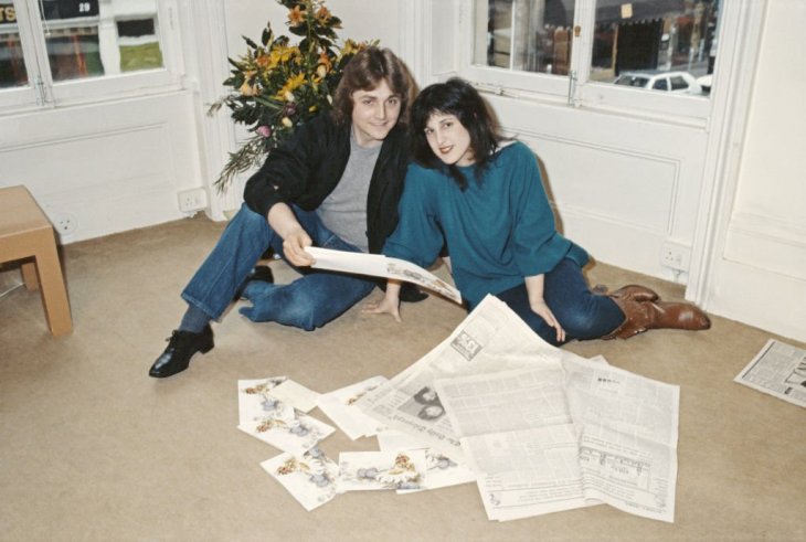 Image Credit: Getty Images/Hulton Archive/Keystone | David and Elizabeth Emanuel at their Mayfair salon, London, 11th March 1981