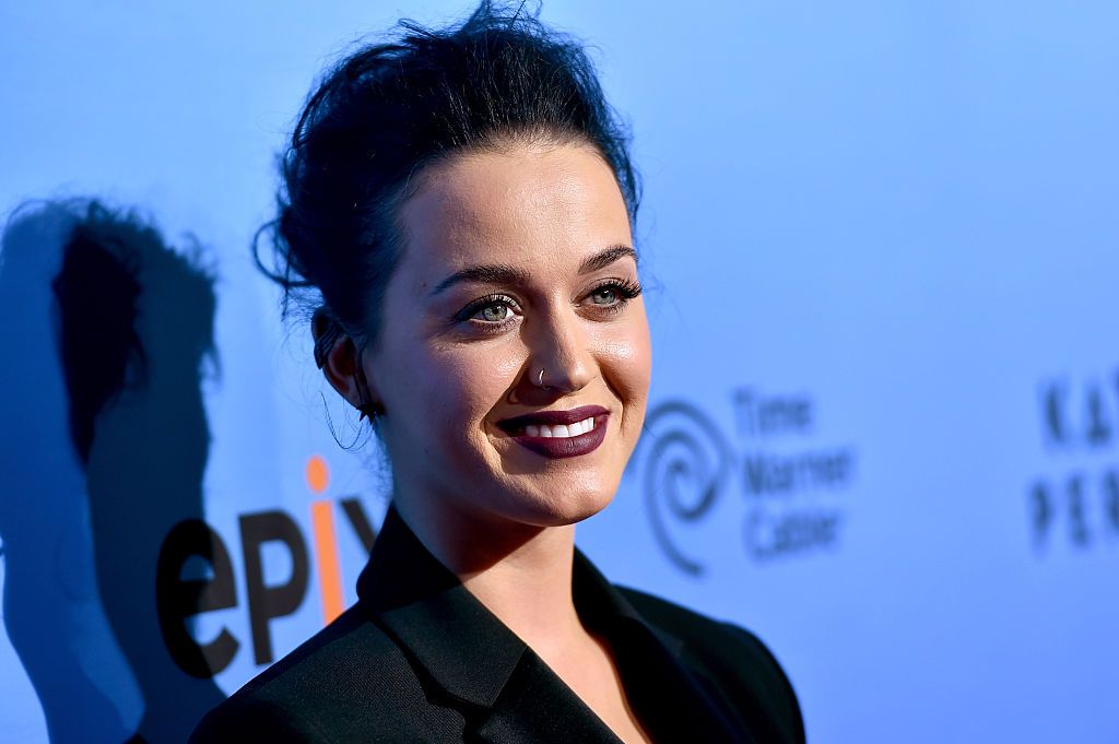 Singer Katy Perry arrives at the Screening Of EPIX's "Katy Perry: The Prismatic World Tour" / Getty Images