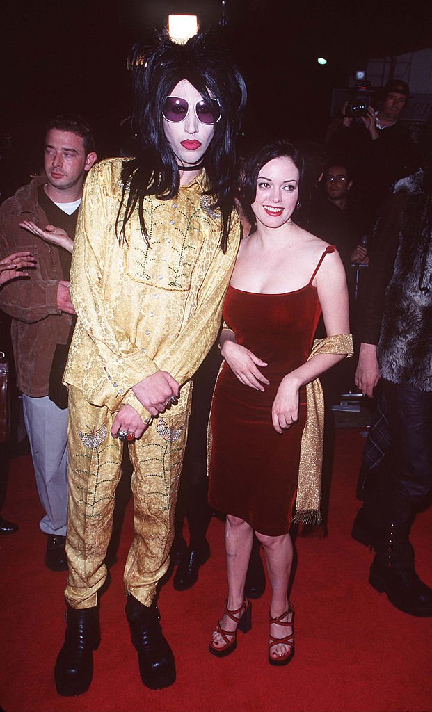 Image Source: Getty Images/Steve Granitz | Marilyn Manson & Rose McGowan