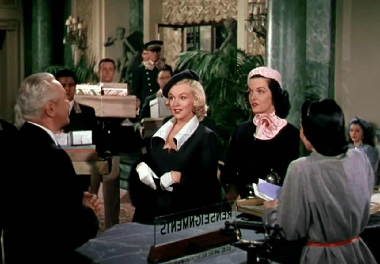 Image Source: Youtube/Marilyn Monroe Video Archives/Gentlemen Prefers Blondes/20th Century Studios