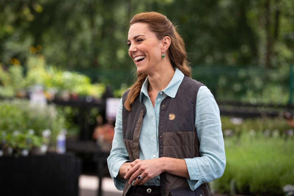 Image Credit: Getty Images / Catherine, Duchess of Cambridge talks at the Fakenham Garden Centre in Norfolk on June 18, 2020.