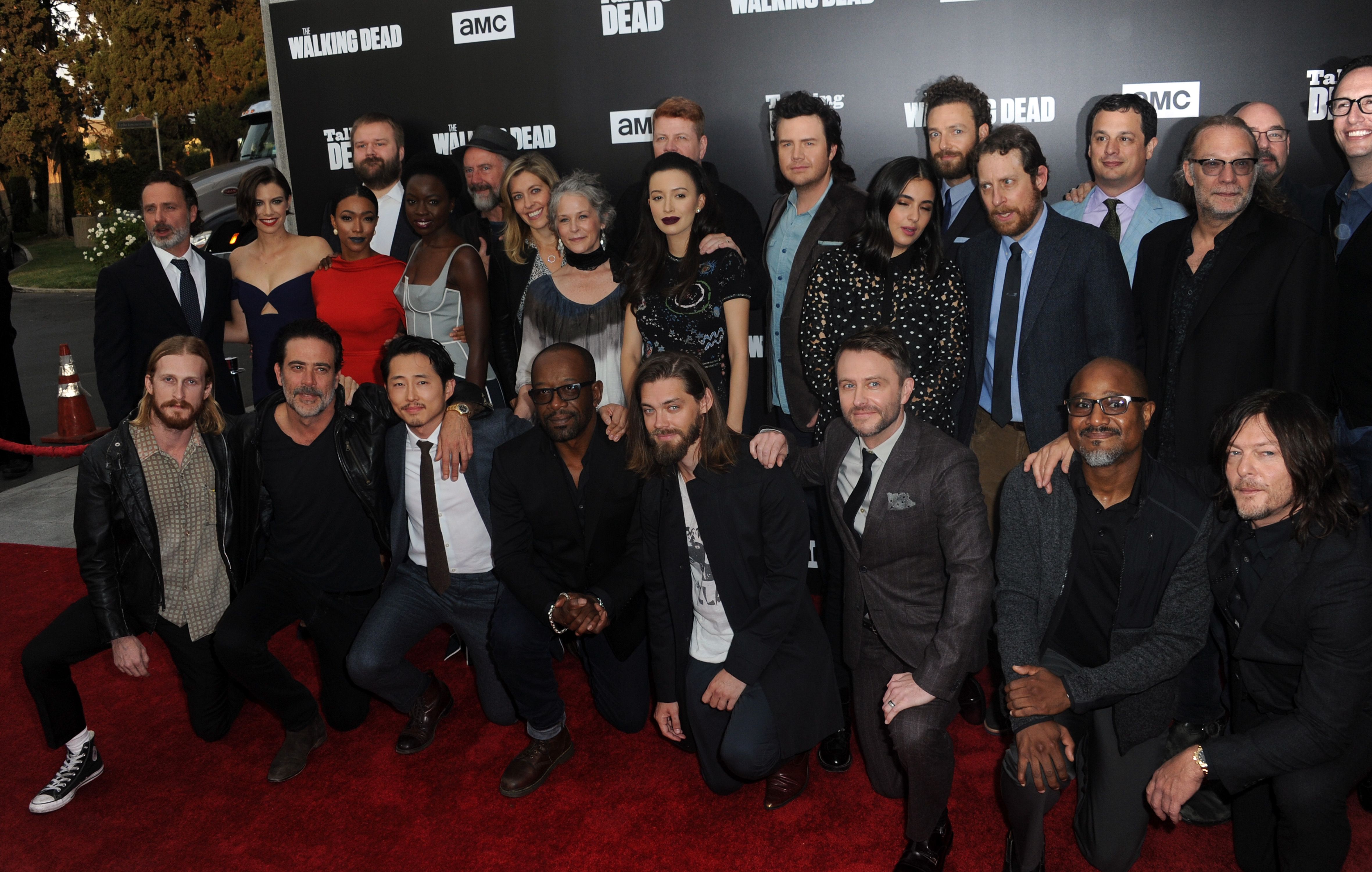 The cast of 'The Walking Dead' at the AMC Presents Live / Getty images