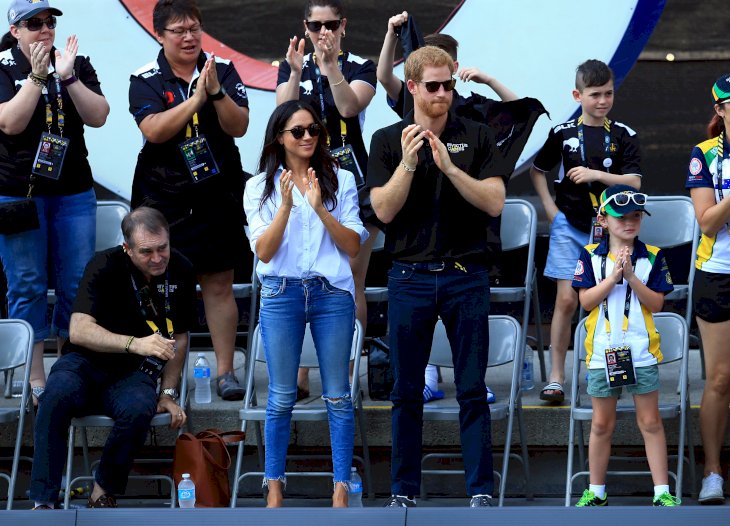 Image Credit: Getty Images / Meghan Markle with her husband, Prince Harry, at the 2007 Invictus Games.