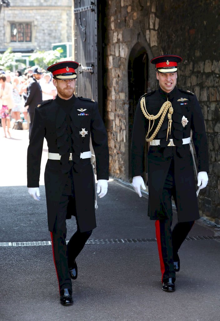 Image Credit: Getty Images / Prince Harry on his wedding day with his brother, Prince William.