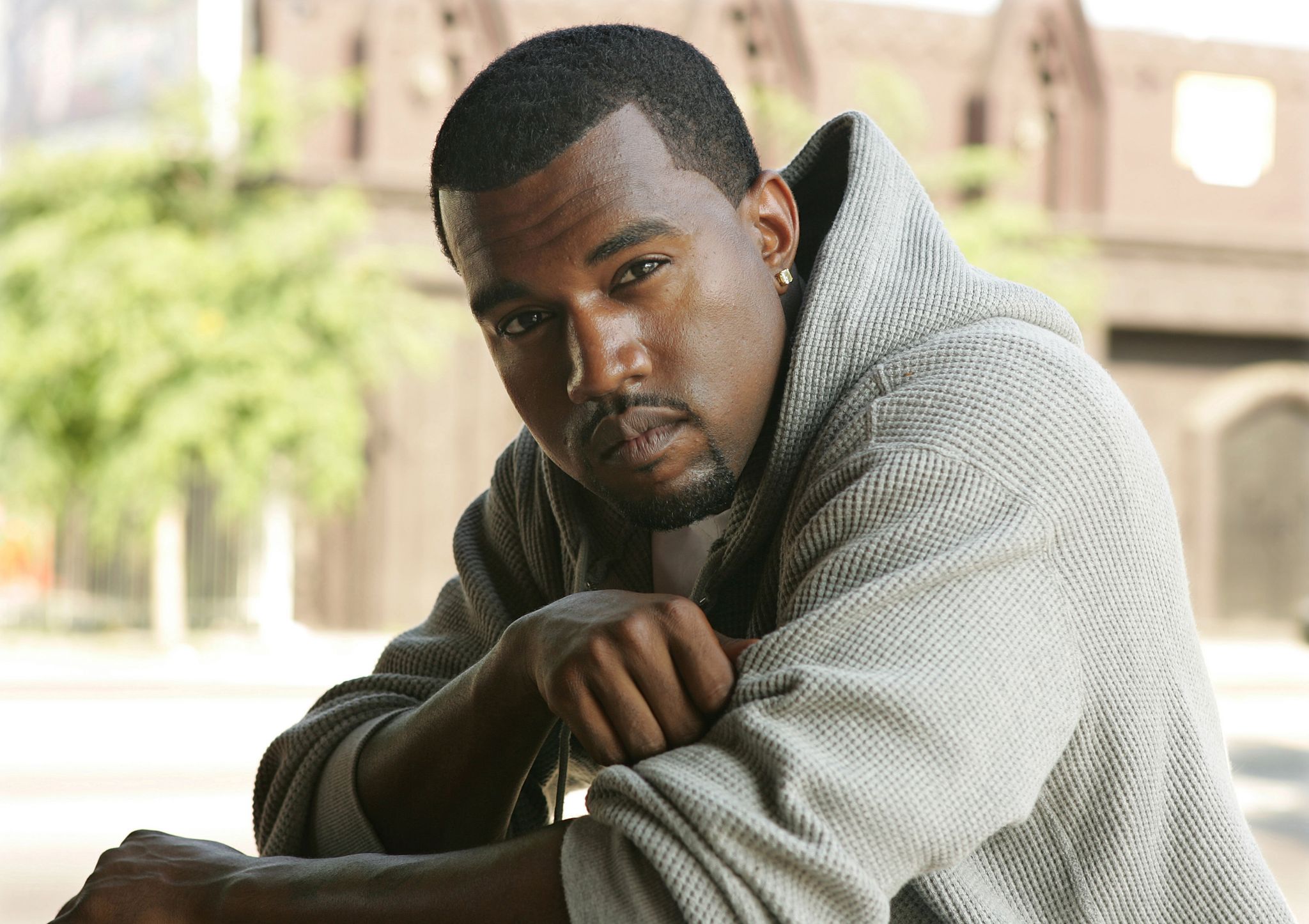 Rapper/music producer Kanye West photographed July 29, 2005 / Getty Images Rapper/music producer Kanye West photographed July 29, 2005 / Getty Images