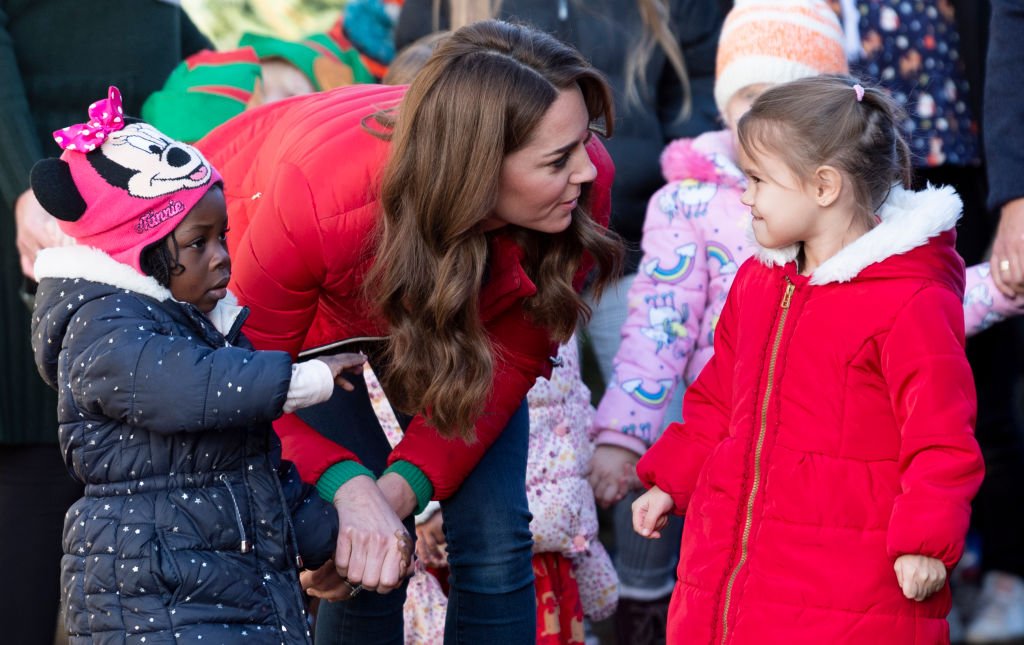 Image Credit: Getty Images / Catherine, Duchess of Cambridge joins families and children who are supported by the charity Family Action at Peterley Manor Farm on December 4, 2019 in Great Missenden, England.