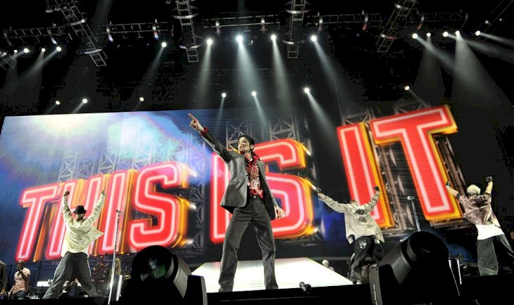 Image Credit: Getty Images / Michael Jackson (C) rehearses for his planned shows in London at the Staples Center on June 23, 2009.