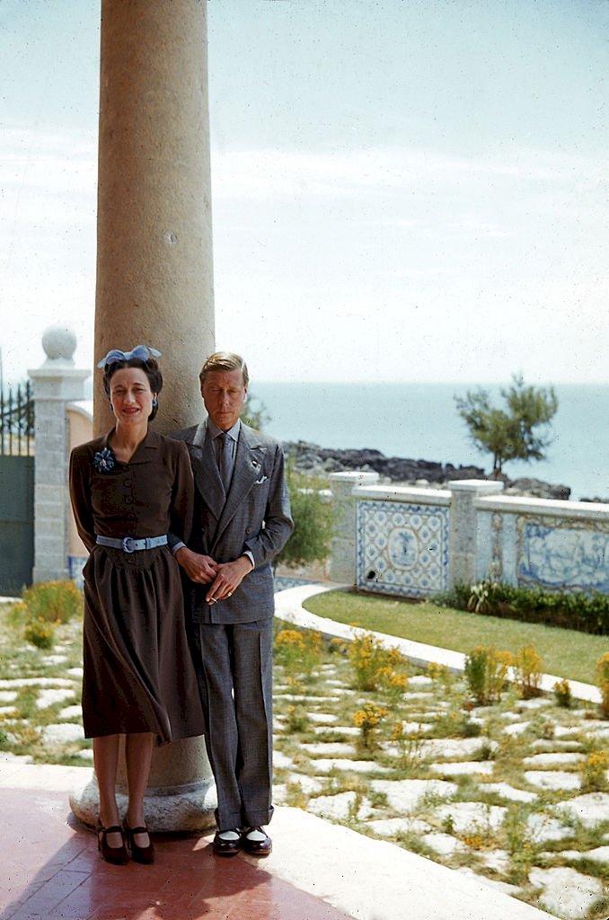 Image Credits: Getty Images / Thomas D. McAvoy / The LIFE Picture Collection | Portrait of the Duchess (1896 - 1986) and Duke (1894 - 1972) of Windsor on the veranda of their home in Lisbon, Portugal, July or August 1940.