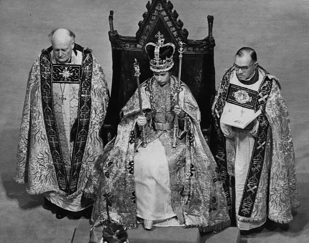 Image Credit: Getty Images / The Queen holding her symbols of office after the crowning ceremony on 2nd June 1953. Image Credit: Getty Images / The Queen holding her symbols of office after the crowning ceremony on 2nd June 1953.