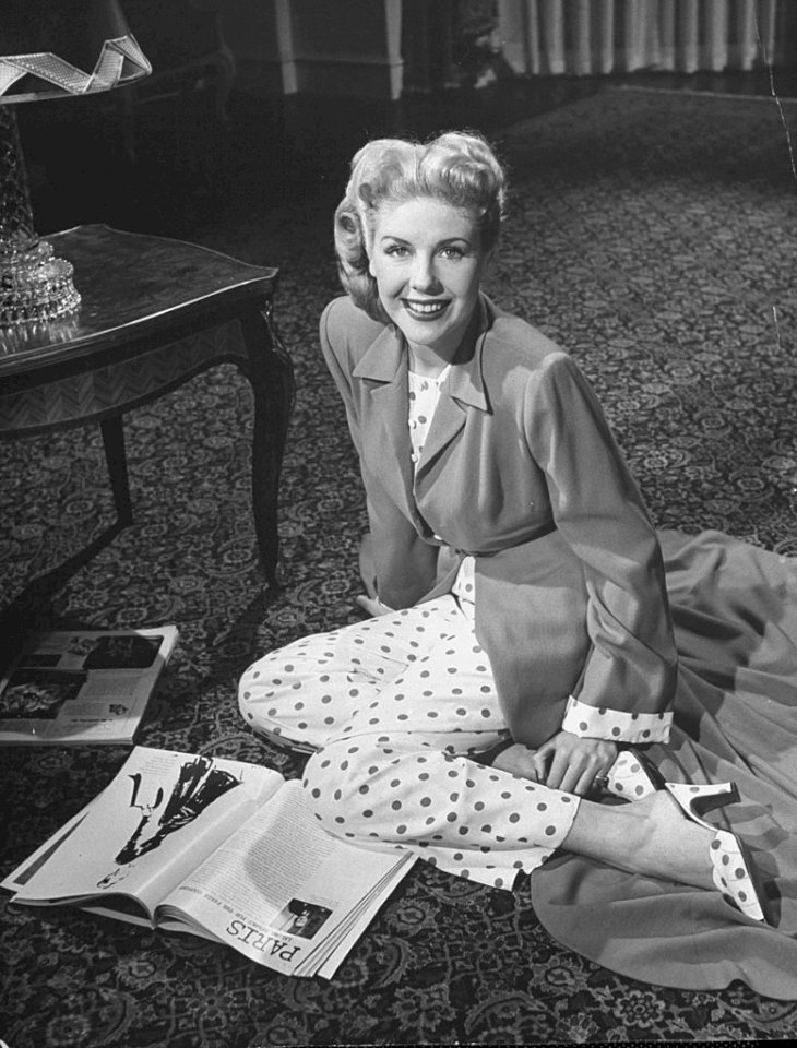 Image Credit: Getty Images/The LIFE Picture Collection via Getty Images/Martha Holmes | Marie McDonald modeling clothing