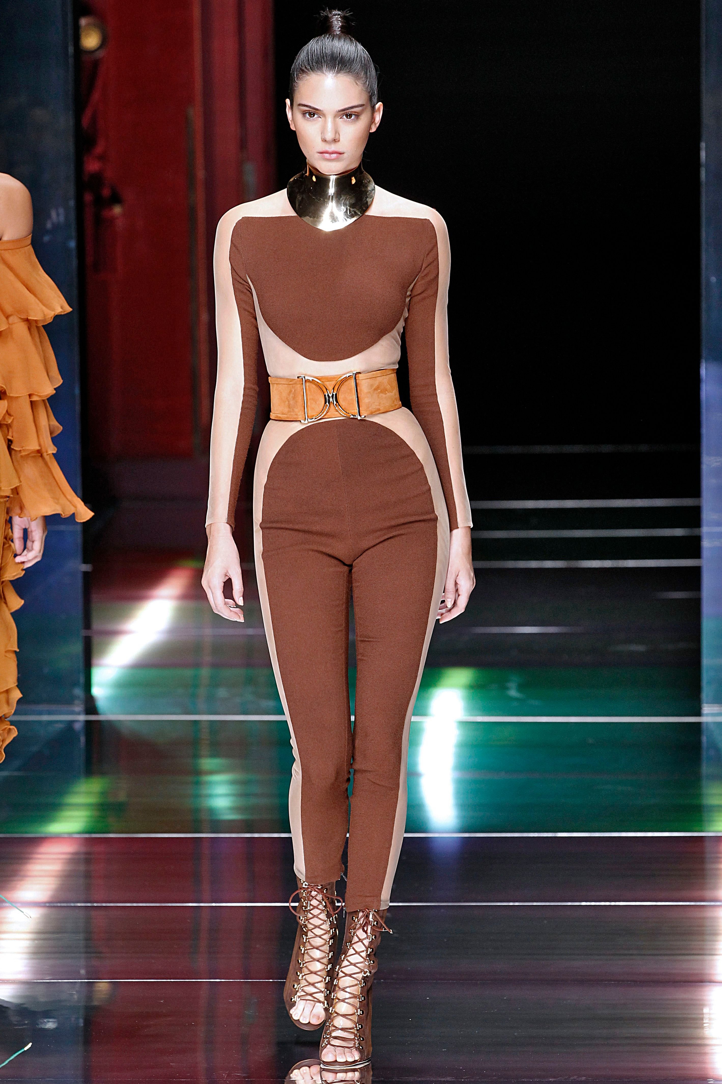 Kendall Jenner walks the runway during the Balmain Ready to Wear show as part of the Paris Fashion Week / Getty Images Kendall Jenner walks the runway during the Balmain Ready to Wear show as part of the Paris Fashion Week / Getty Images