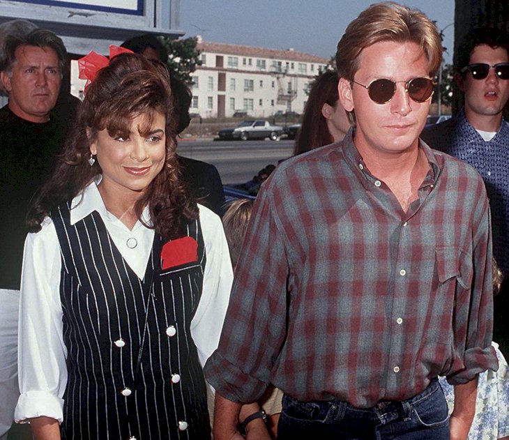 Image Credit: Getty Images / Emilio Estevez and former wife, Paula Abdul.
