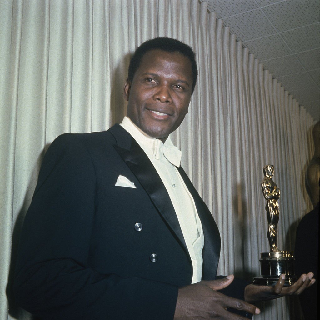 Image Credits: Getty Images / Archive Photos | Bahamian American actor Sidney Poitier holding his Academy Award for Best Actor in a Leading Role