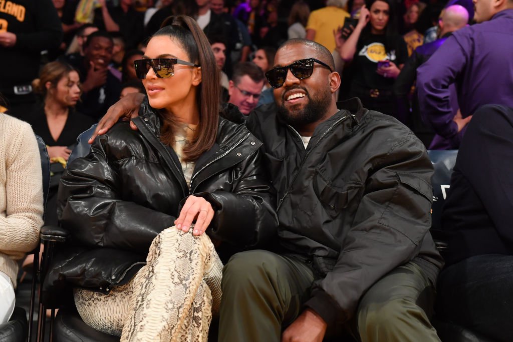 Image Credit: Getty Images / Kim Kardashian and Kanye West attend a basketball game between the Los Angeles Lakers and the Cleveland Cavaliers.