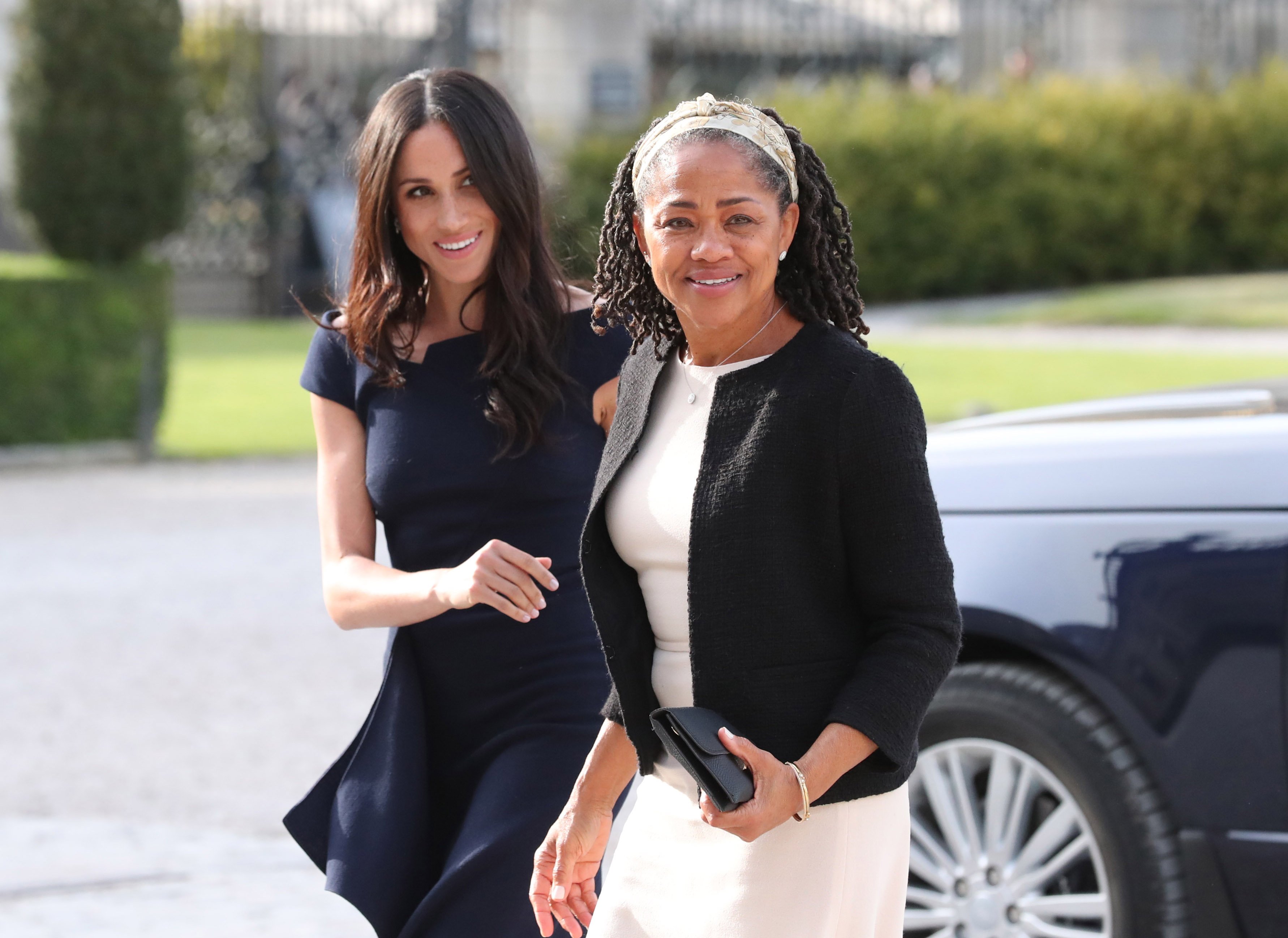 Image Credits: Getty Images | Meghan and her mother, Doria Ragland arrive at a royal event.