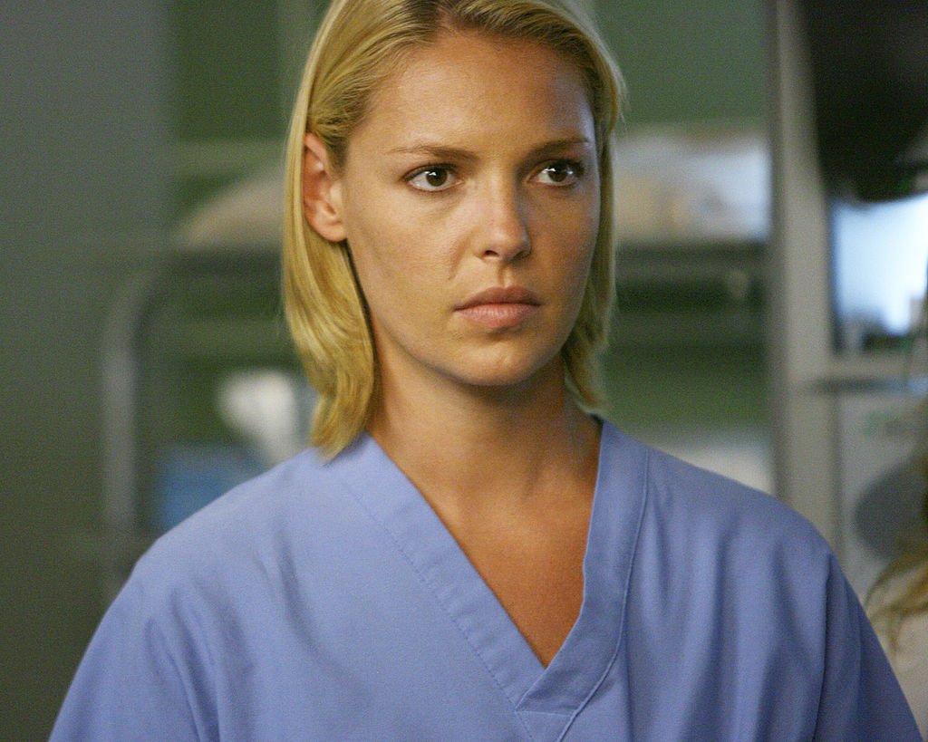 Image Credit: Getty Images / Actress Katherine Heigl on set for the series, Grey's Anatomy.