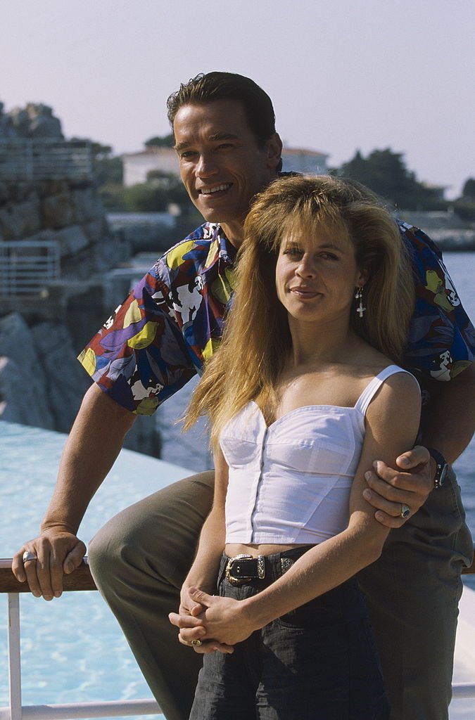 Image Credits: Getty Images / Jean-Claude Deutsch / Jacques Lange / Paris Match | 44th Cannes Film Festival 1991: Linda Hamilton and Arnold Schwarzenegger.