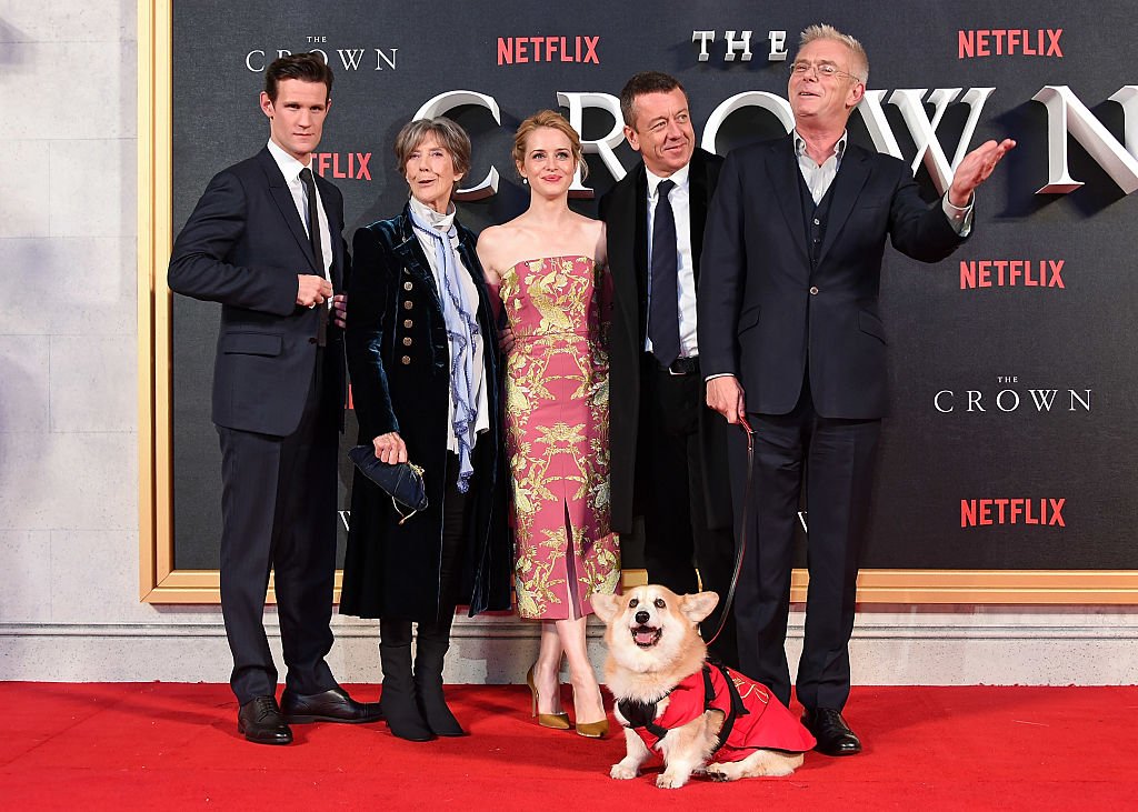 Image Credits: Getty Images / David M. Benett / WireImage | Matt Smith, Dame Eileen Atkins, Claire Foy, Peter Morgan and Stephen Daldry attend the World Premiere of new Netflix Original series "The Crown" at Odeon Leicester Square on November 1, 2016 in London, England.
