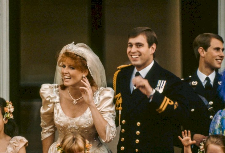 Image Credit: Getty Images / Sarah Ferguson on her wedding day with her husband, Prince Andrew.