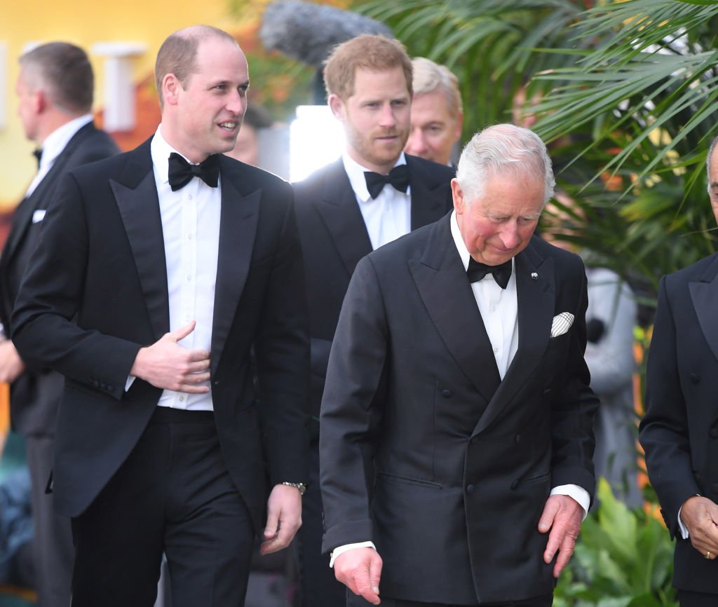 Image Credit: Getty Images / Prince William, Duke of Cambridge, Prince Harry, Duke of Sussex and Prince Charles, Prince of Wales attend the "Our Planet" global premiere at Natural History Museum on April 04, 2019 in London.