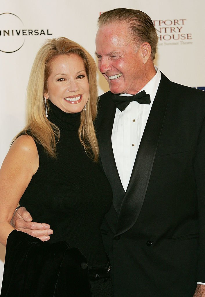 Image Credits: Getty Images / Evan Agostini | Frank Gifford and Kathie Lee Gifford attend the Westport Country Playhouse benefit dinner at The Hyatt Regency on October 14, 2004 in Greenwich, Connecticut. Image Credits: Getty Images / Evan Agostini | Frank Gifford and Kathie Lee Gifford attend the Westport Country Playhouse benefit dinner at The Hyatt Regency on October 14, 2004 in Greenwich, Connecticut.