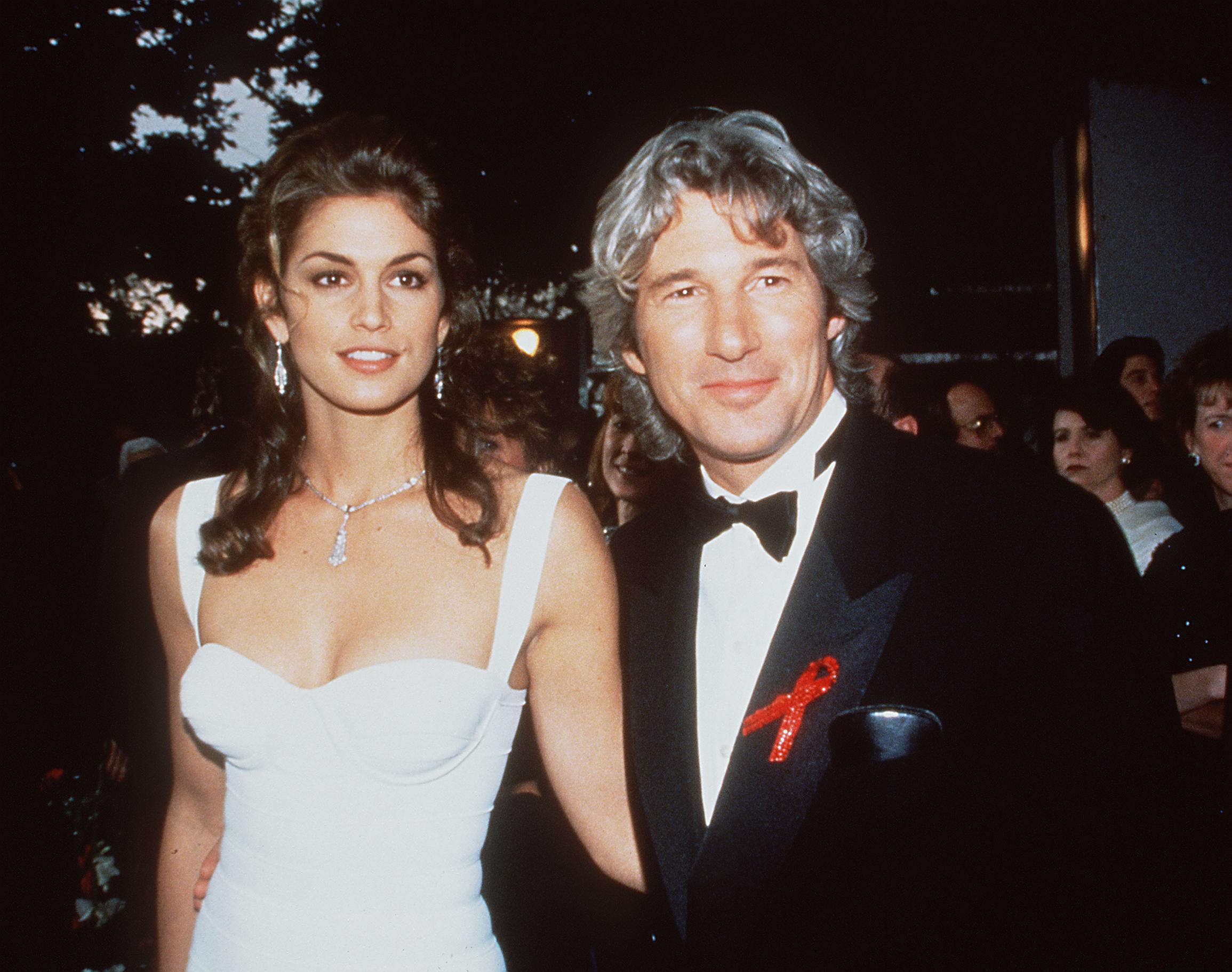 Cindy Crawford with Richard Gere Image Source: Getty Images. Cindy Crawford with Richard Gere Image Source: Getty Images.