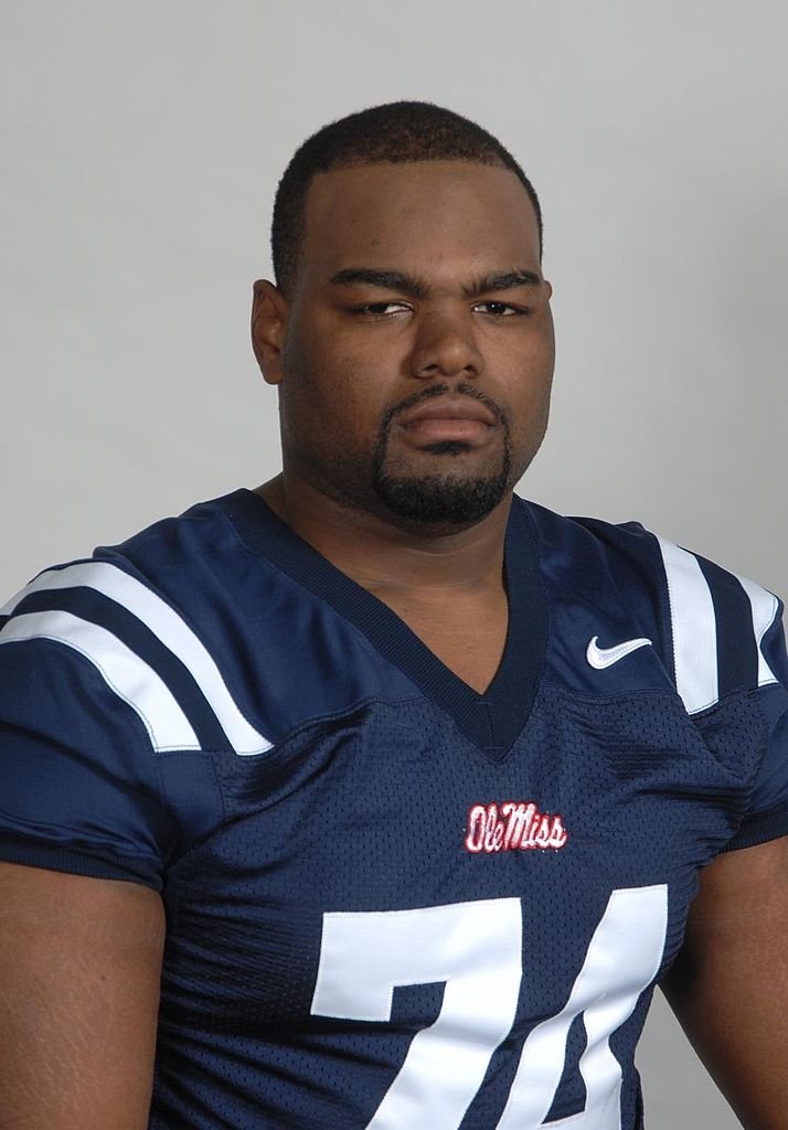 Image Source: Getty Images/Collegiate Images | Michael Oher #74 Left Tackle of the University of Mississippi Rebels poses for a head shot during a game on June 11, 2008