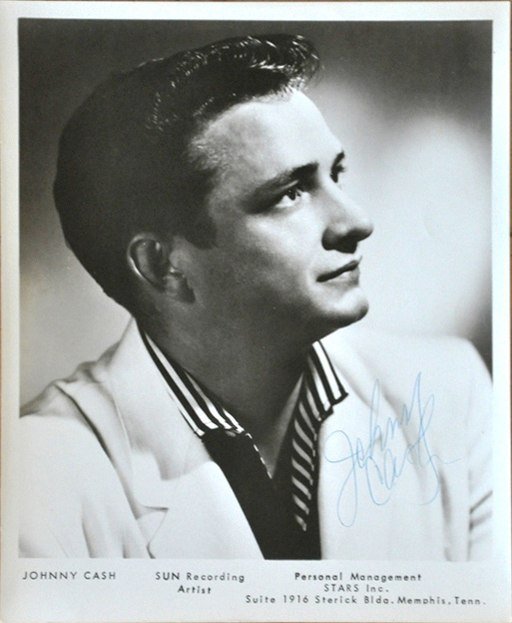 Wikimedia / Johnny Cash Promotional Photo for Sun Records, taken in 1955 Wikimedia / Johnny Cash Promotional Photo for Sun Records, taken in 1955