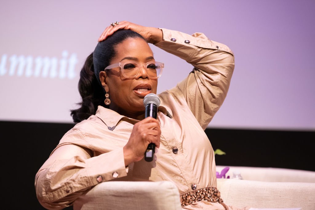 Image Credit: Getty Images / Media proprietor, talk show host and actress Oprah Winfrey speaks onstage at the Women's E3 Summit at National Museum Of African American History & Culture on June 7, 2018.