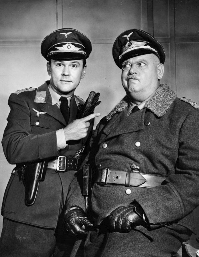 Bob Crane with John Banner | Image Source: Wikimedia Commons (Public Domain) Bob Crane with John Banner | Image Source: Wikimedia Commons (Public Domain)